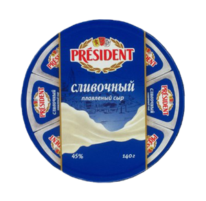 Изображение Prezident Plavlennyy Slivocnyy Syr 140gr 45%