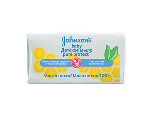 Resmi Johnsons Baby Pure Protect Sabun 100gr