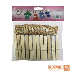 Image Plastic Clothespins Prisepki 12s Yupli