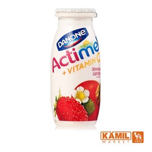 Изображение Danone Aktimel Yogurt 100gr 2,5% Zemlyanika