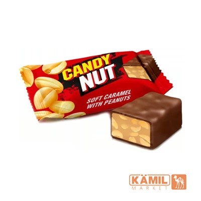 Изображение Roshen Candy Nut Arahis/tüwüli Nuga Yumsak Karamel 1kg/5pak