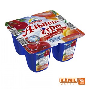 Изображение Alpengurt Yogurt 100gr 7,5% Vishnya/persik/mango