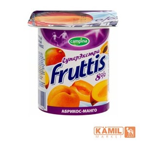 Изображение Fruttys Super Extra 115gr 8% Abrikos/mangoviy Yogurt S Les Yagodami